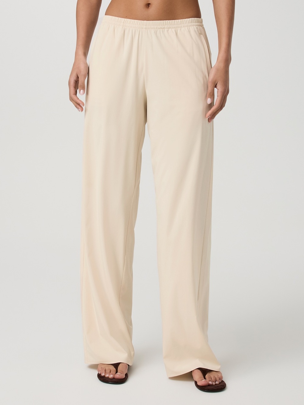 NEW Vuori 🐚 Villa Everyday Wide leg Pants in Bleached Sand - Size XXS NWT - Picture 4 of 6